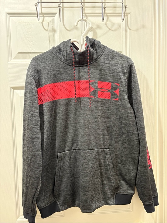 Under Armour Other - Under Armour Grey Hoodie with pink Accent Logo